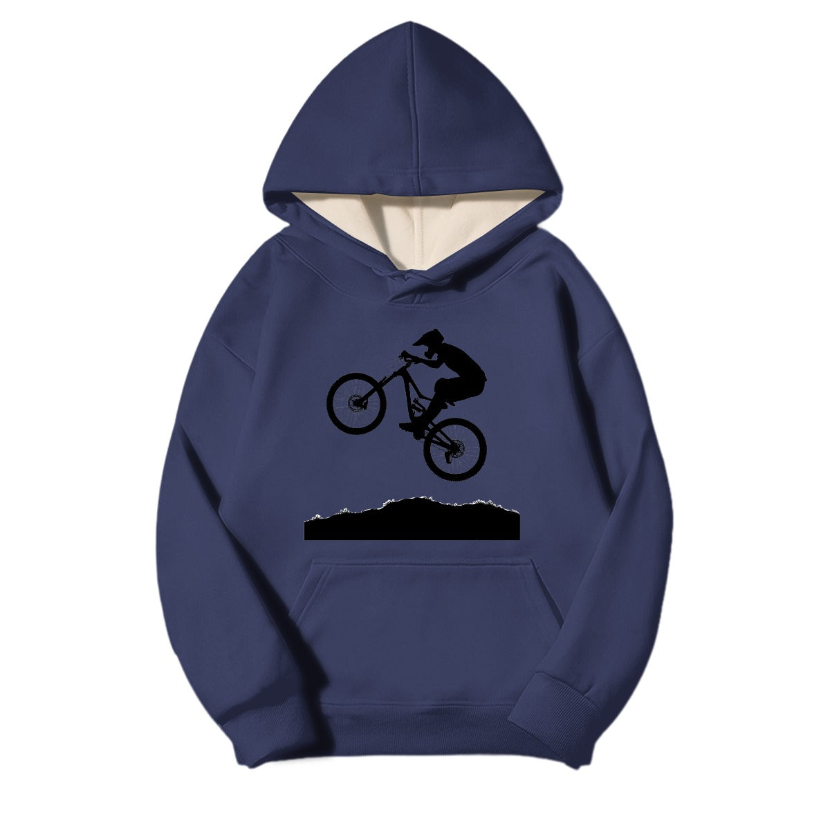 Men's Fleece-lined Hooded Sweatshirt