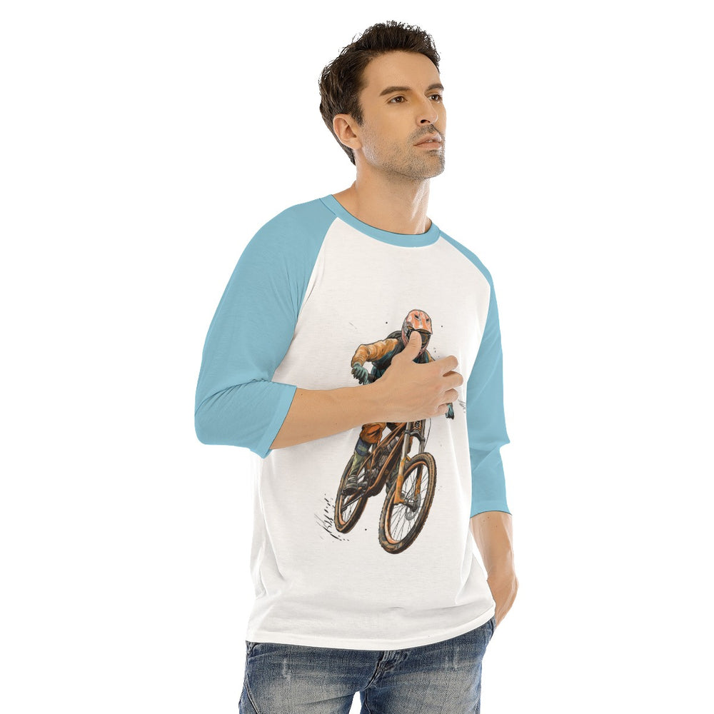 All-Over Print Men's O-neck Raglan Sleeve T-shirt