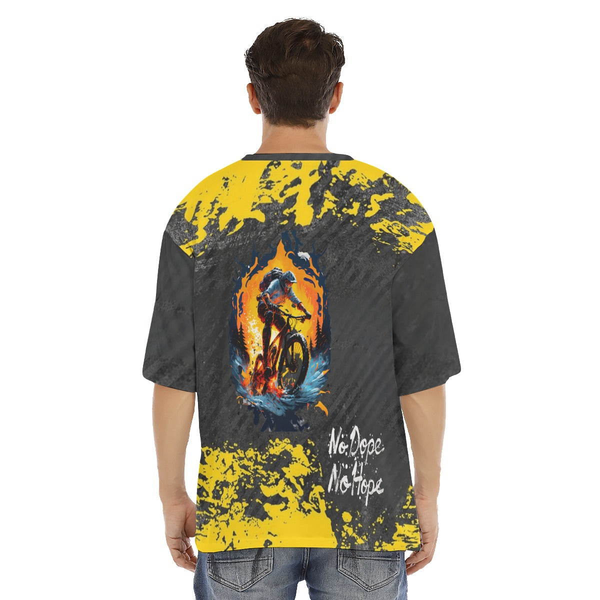 All-Over Print Men's Drop Shoulder T-shirt With Short Sleeve