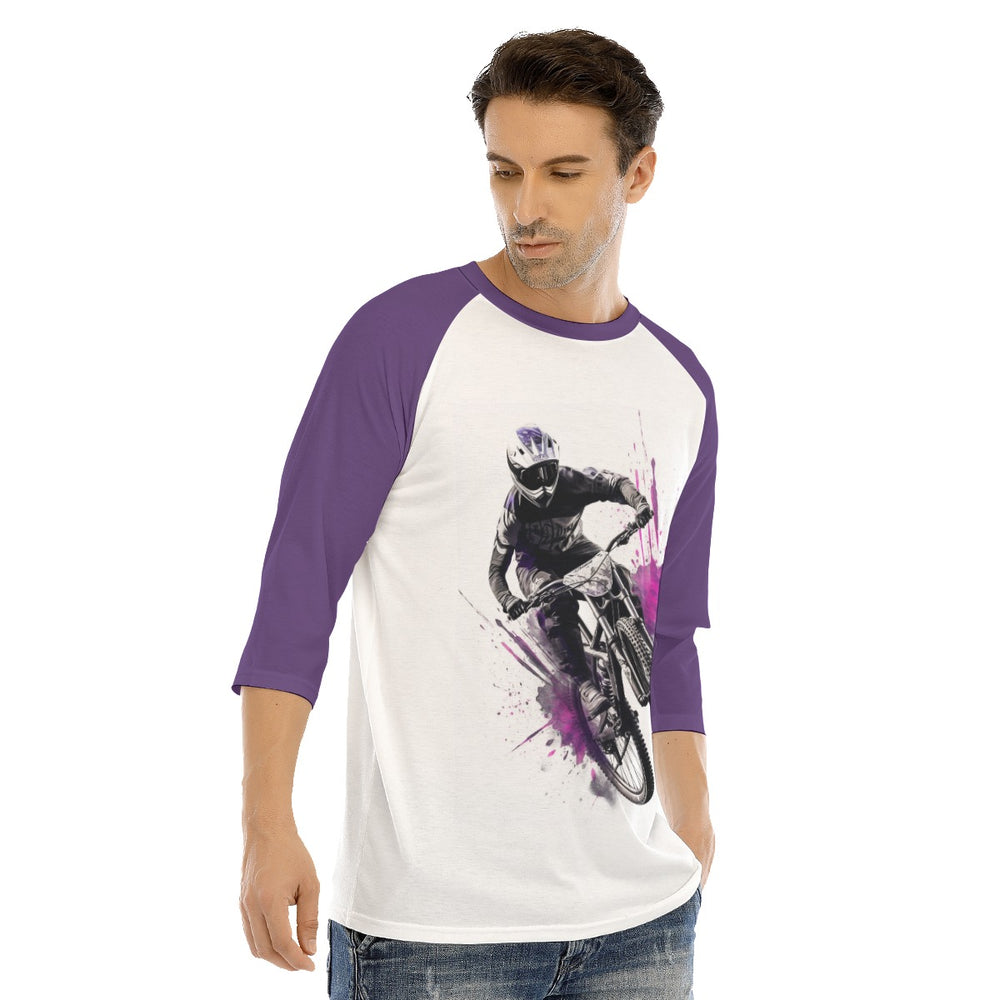 All-Over Print Men's O-neck Raglan Sleeve T-shirt