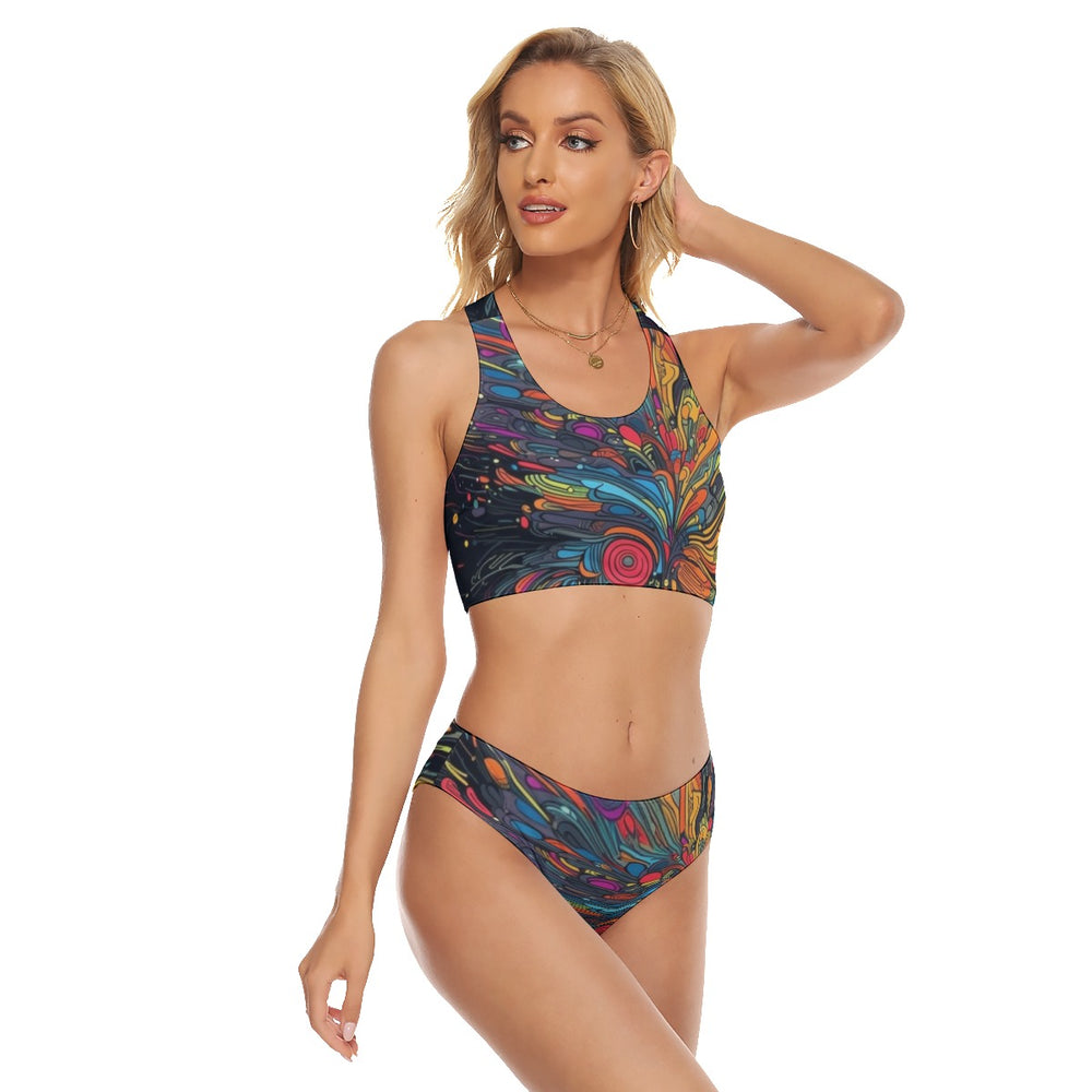 All-Over Print Women's Bandage One-piece Swimsuit
