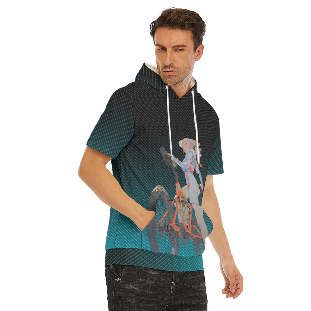 All-Over Print Men's T-Shirt With Hood | 190GSM Cotton