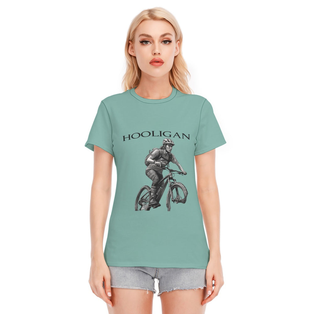 All-Over Print Women's Round Neck T-Shirt | 190GSM Cotton