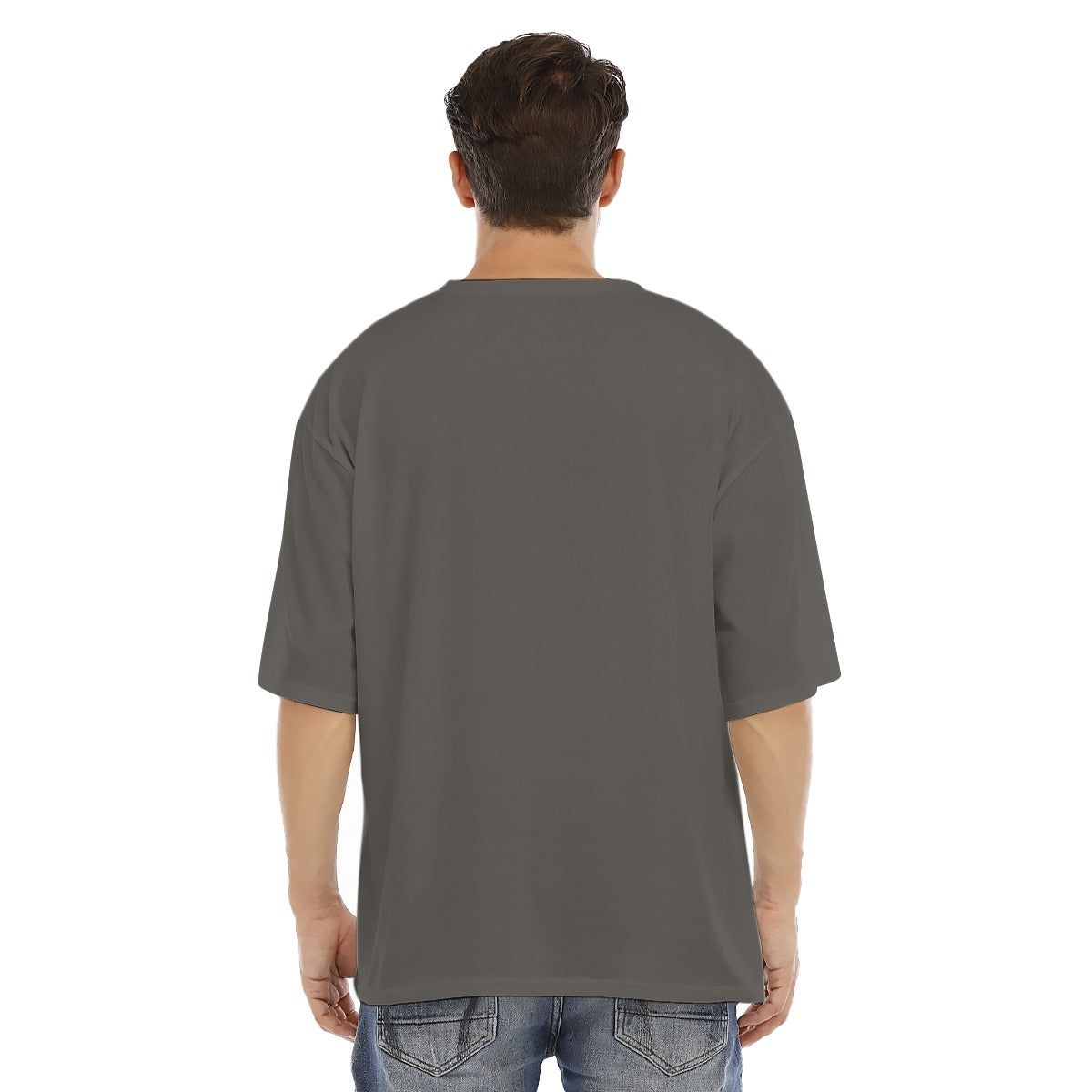 All-Over Print Men's Drop Shoulder T-shirt With Short Sleeve