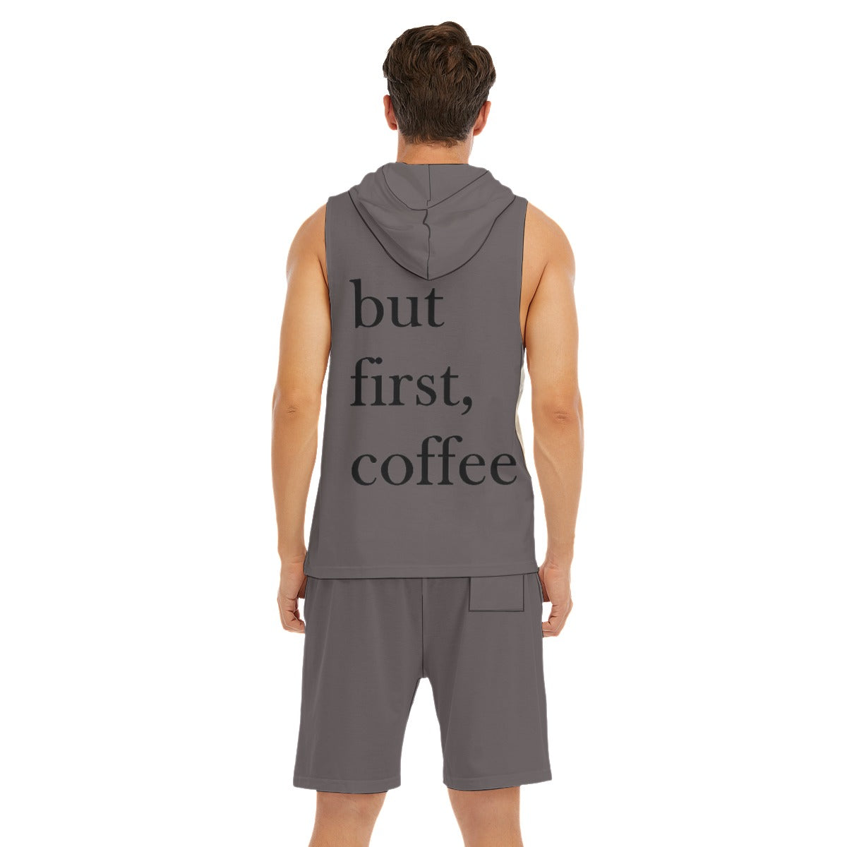 All-Over Print Men's Sleeveless Vest And Shorts Set