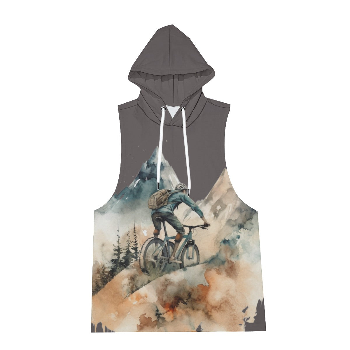 All-Over Print Men's Sleeveless Vest And Shorts Set