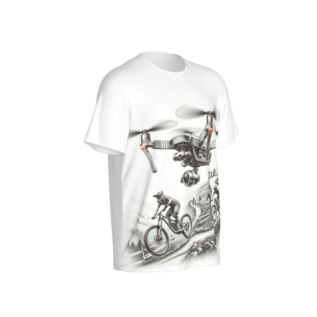 All-Over Print Men's O-Neck Sports T-Shirt