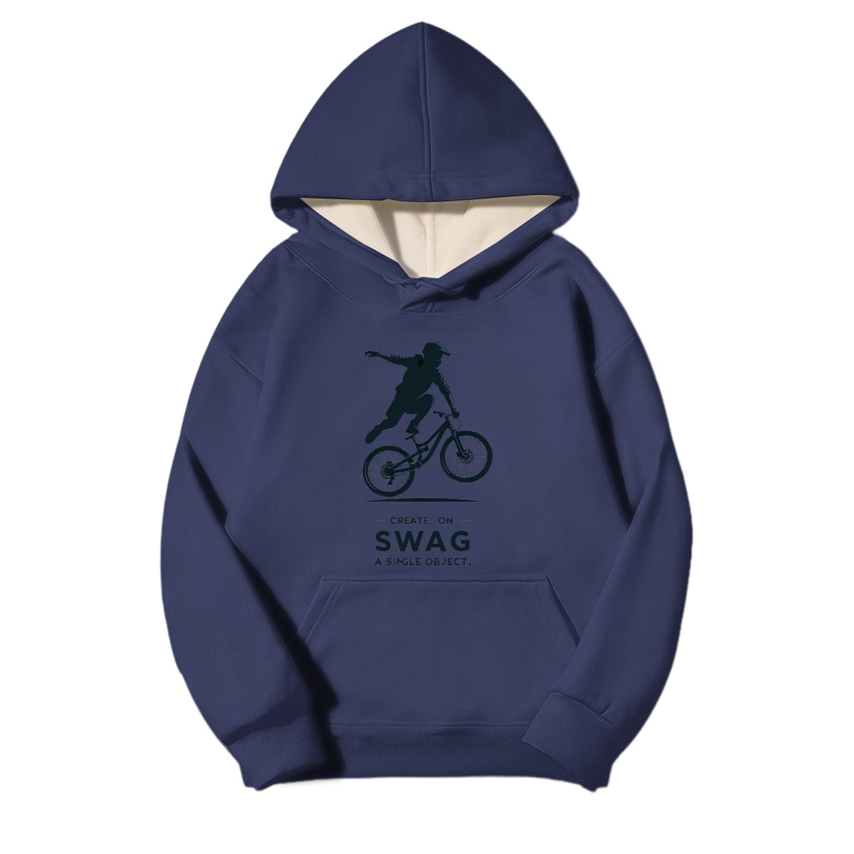 Men's Fleece-lined Hooded Sweatshirt