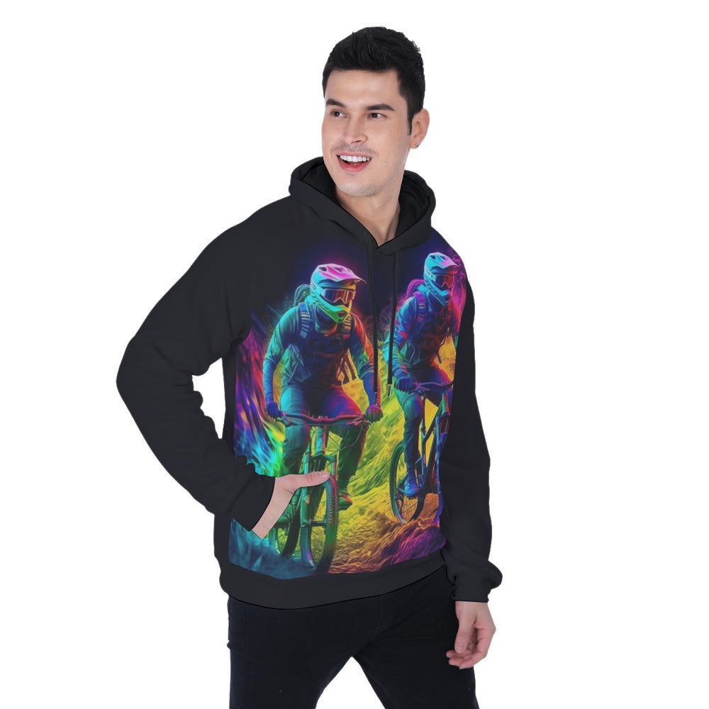 All-Over Print Men's Heavy Fleece Raglan Hoodie