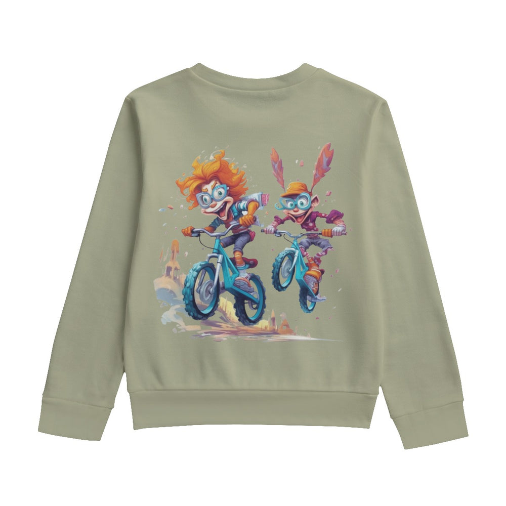 All-Over Print Kid's Round Neck Sweatshirt | 310GSM Cotton