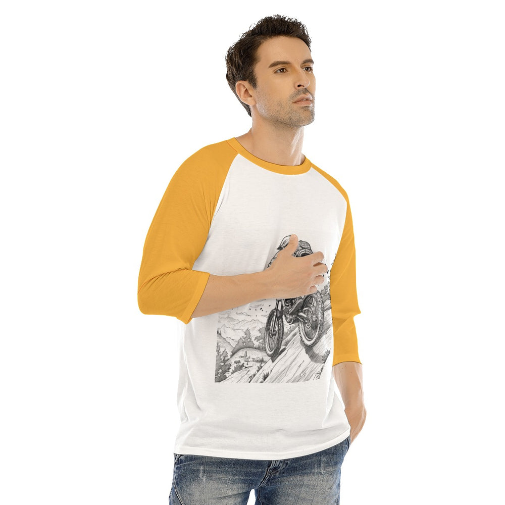 All-Over Print Men's O-neck Raglan Sleeve T-shirt