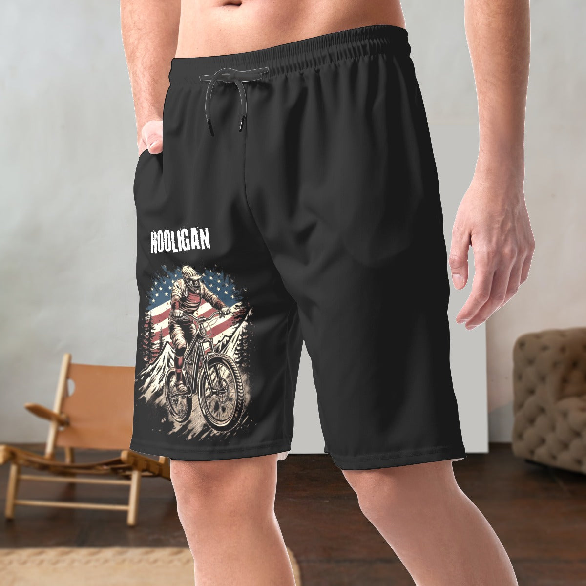 All-Over Print Men's Casual Short Pants