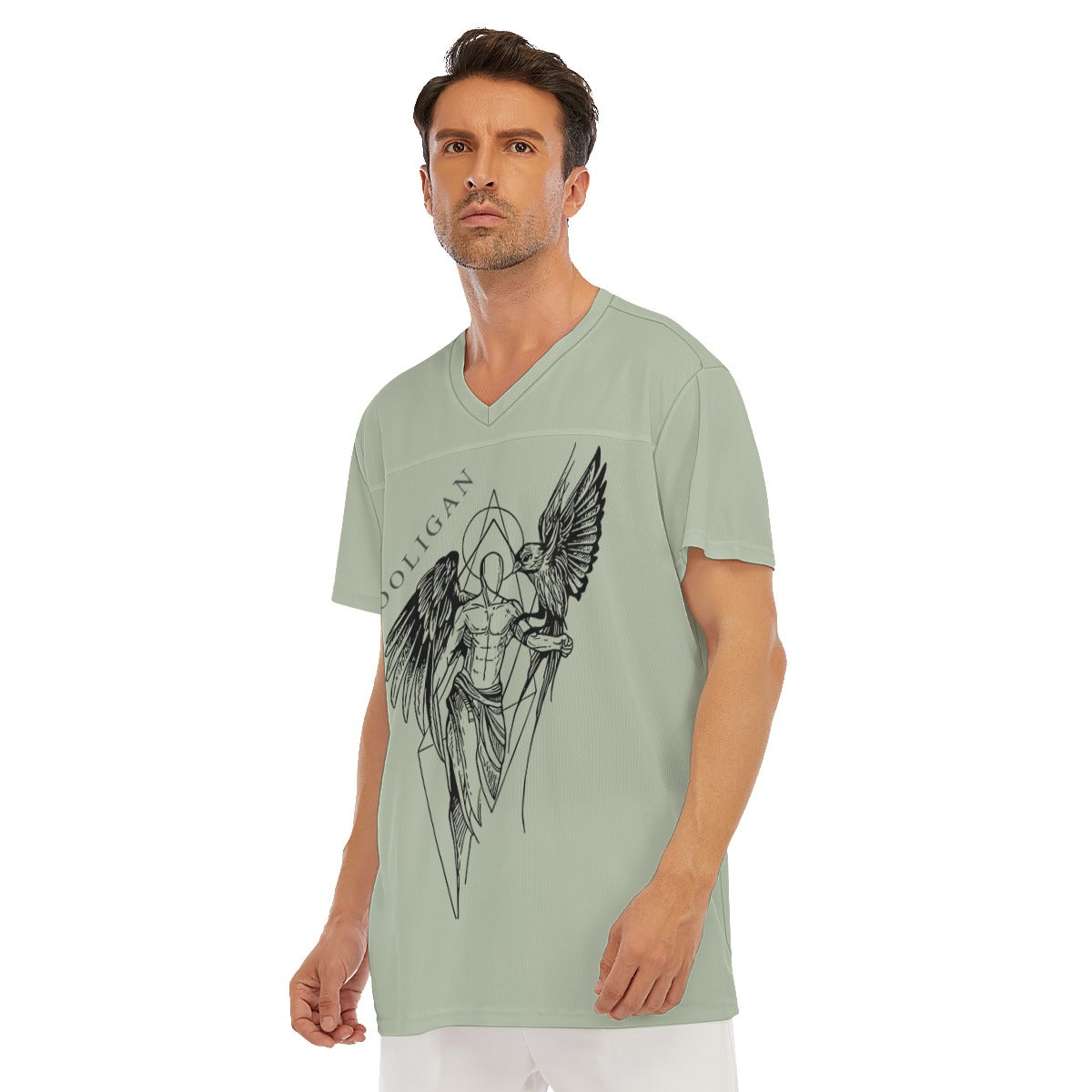 All-Over Print Men's V-neck Short Sleeve T-shirt