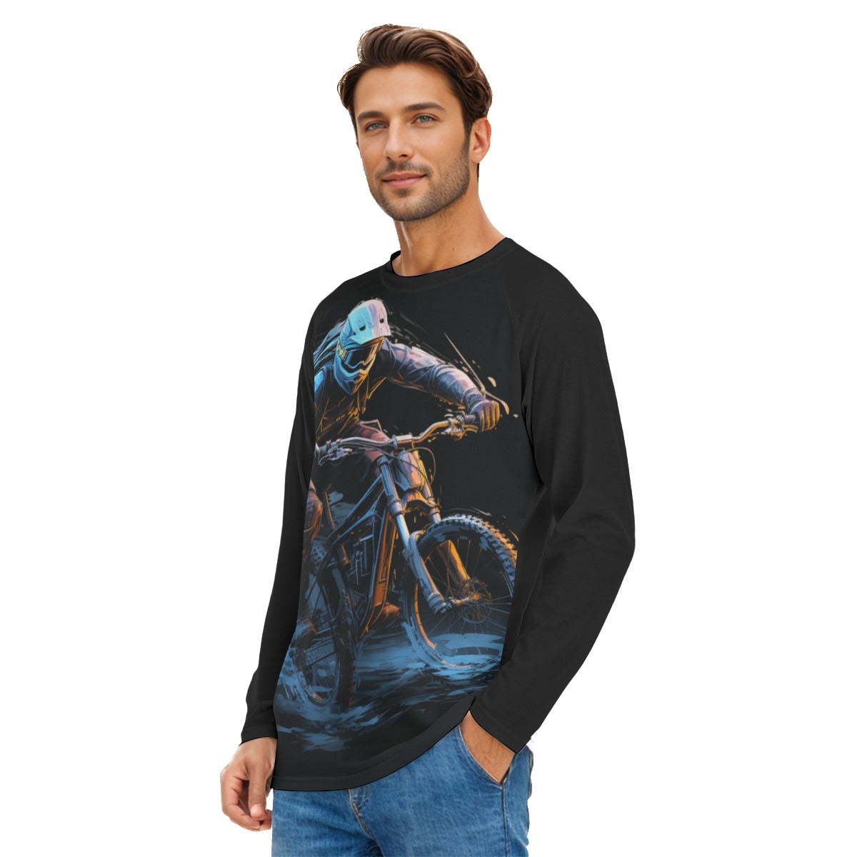 All-Over Print Men's Long Sleeve T-shirt With Raglan Sleeve