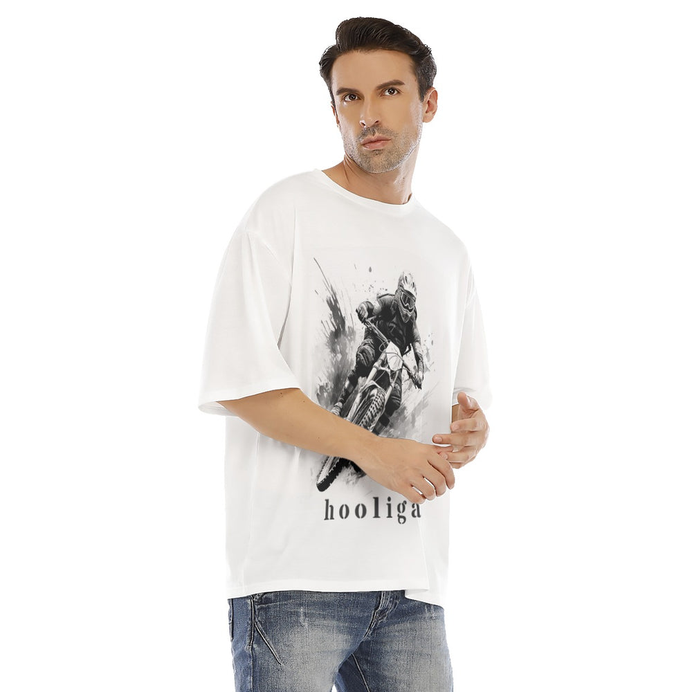 All-Over Print Men's Drop Shoulder T-shirt With Short Sleeve