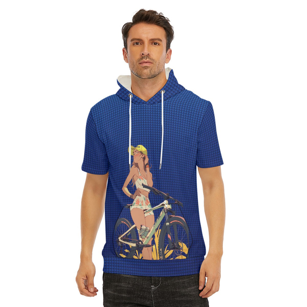 All-Over Print Men's T-Shirt With Hood | 190GSM Cotton