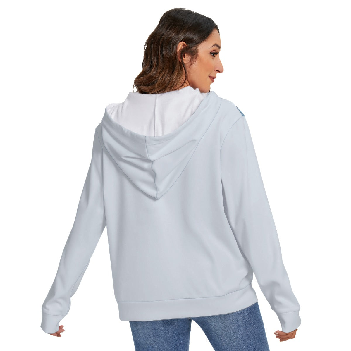 All-Over Print Women's Heavy Fleece Zip-on-the-Side Hoodie