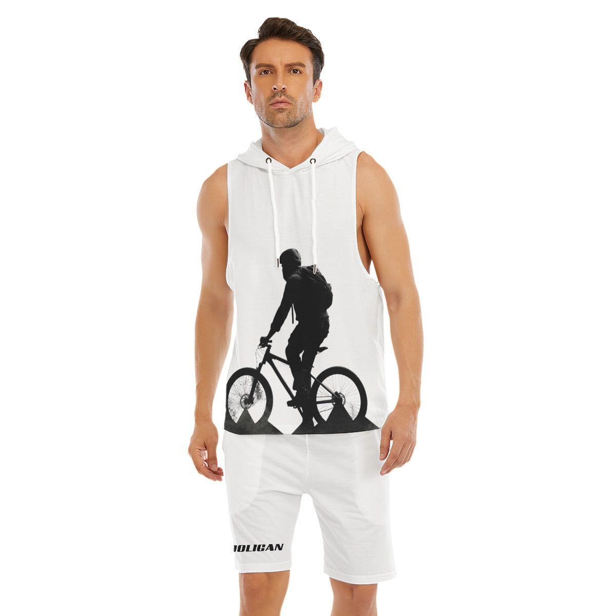 All-Over Print Men's Sleeveless Vest And Shorts Set