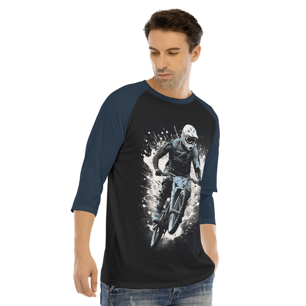 All-Over Print Men's O-neck Raglan Sleeve T-shirt