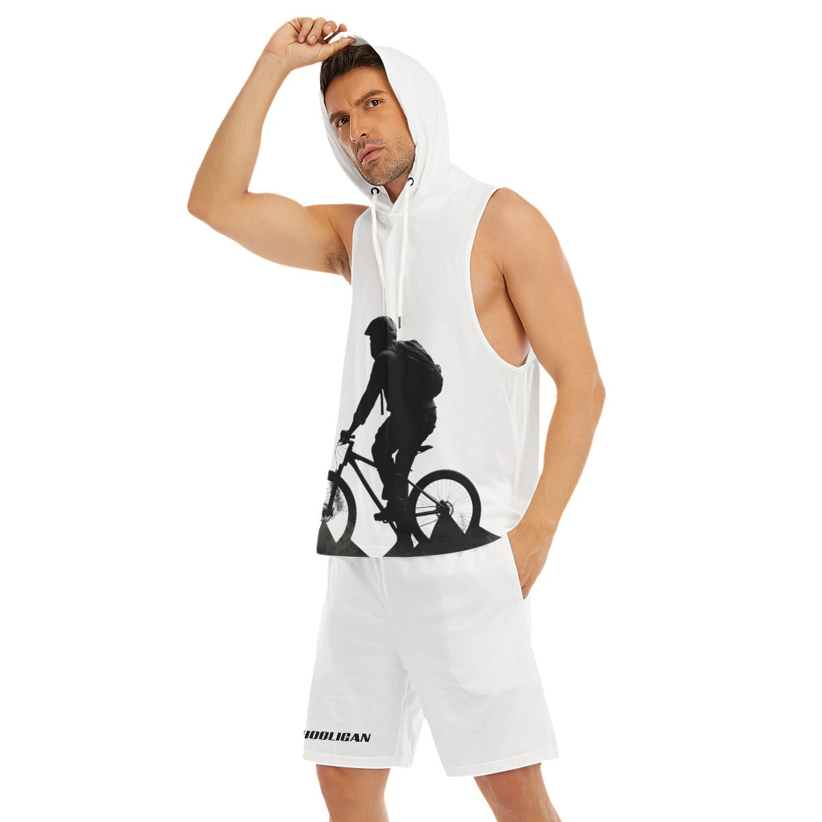 All-Over Print Men's Sleeveless Vest And Shorts Set