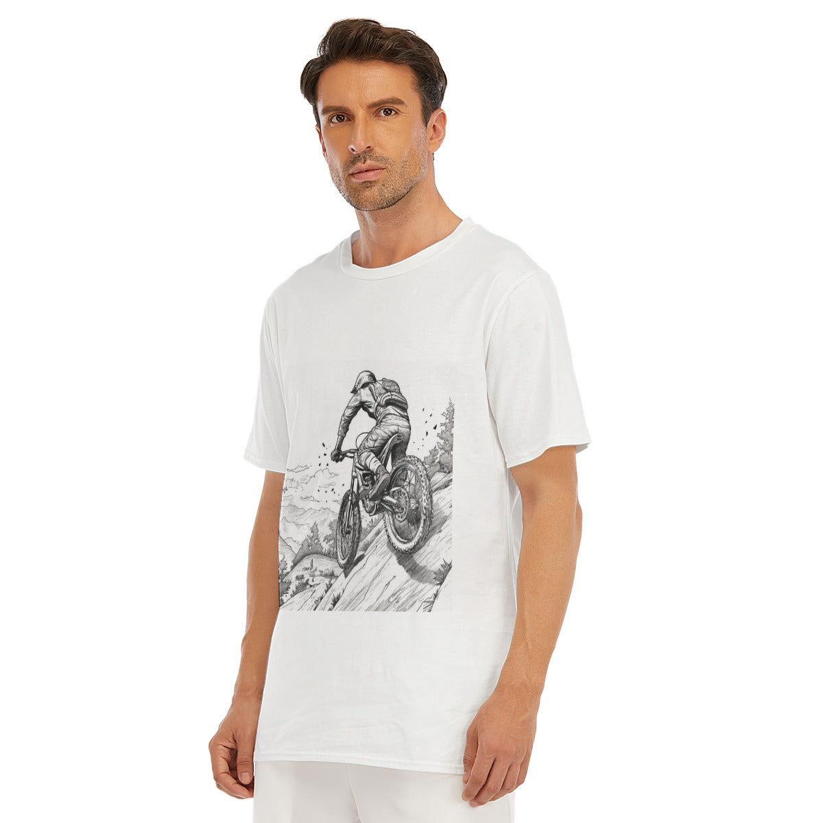 All-Over Print Men's O-Neck T-Shirt | 190GSM Cotton