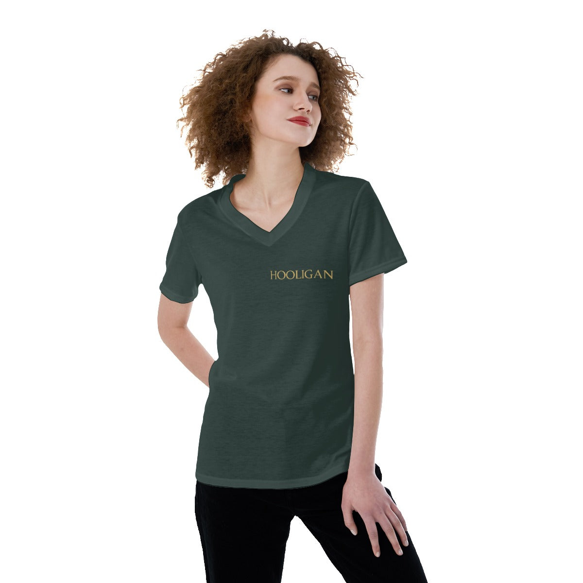 All-Over Print V-neck Women's T-shirt (shipping to USA only)