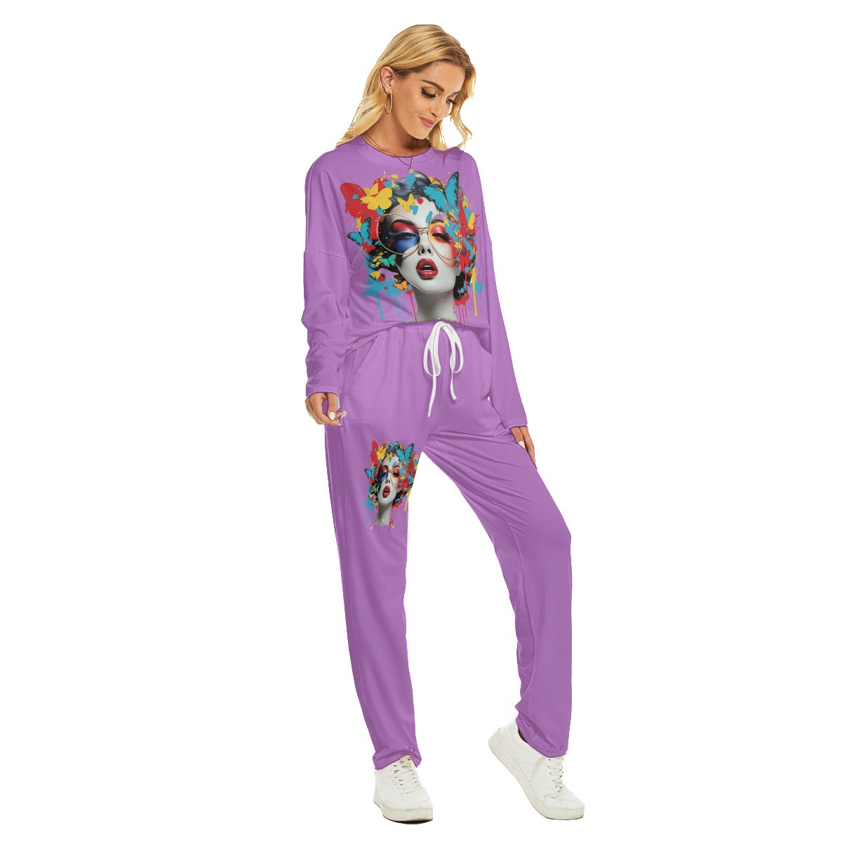 All-Over Print Women's Pajama Suit