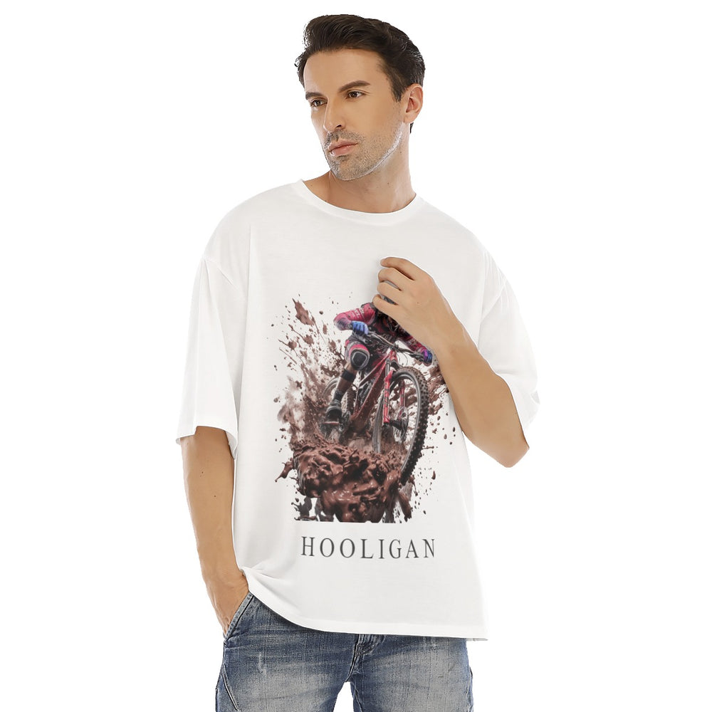 All-Over Print Men's Drop Shoulder T-shirt With Short Sleeve