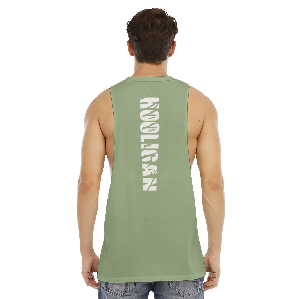 All-Over Print Men's O-neck Long Tank Top