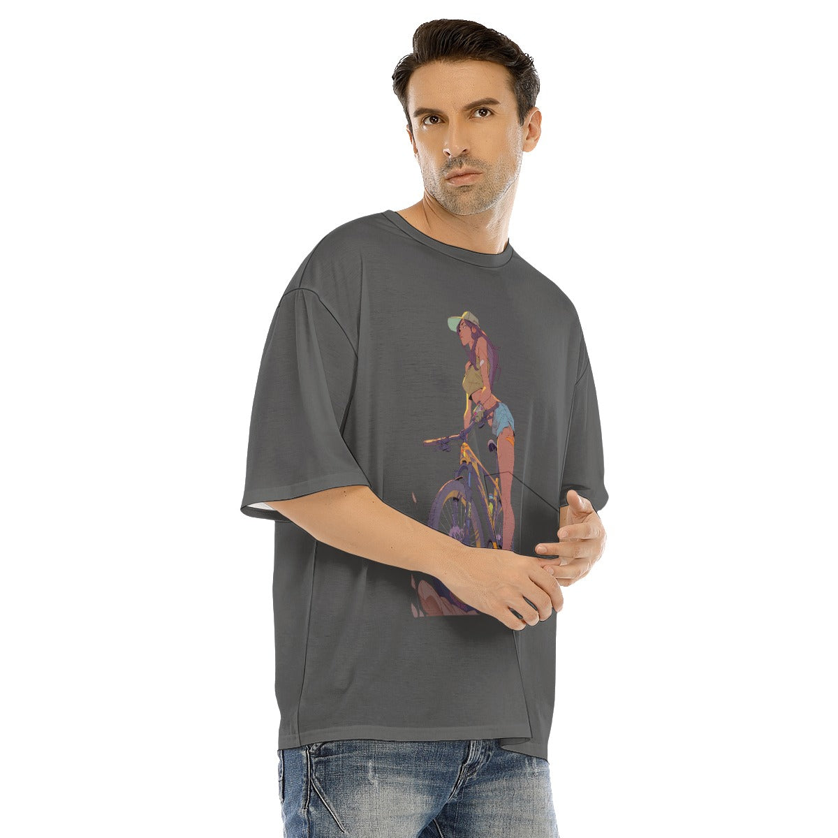 All-Over Print Men's O-neck T-shirt With Half Sleeve