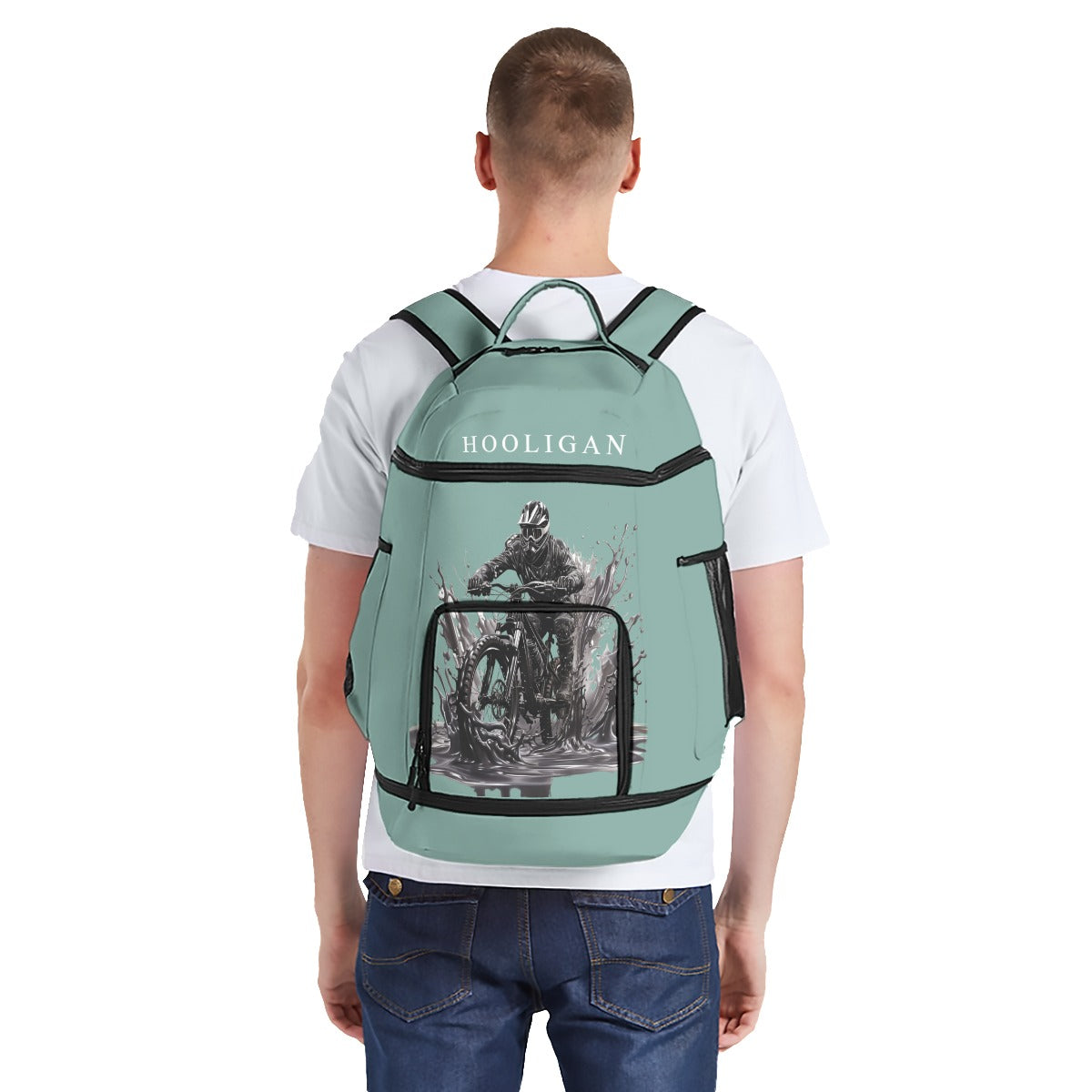 All-Over Print Multifunctional Backpack