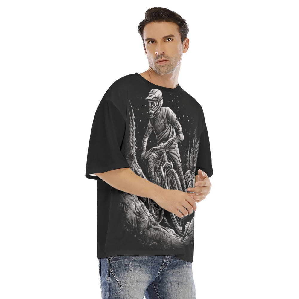 All-Over Print Men's Drop Shoulder T-shirt With Short Sleeve