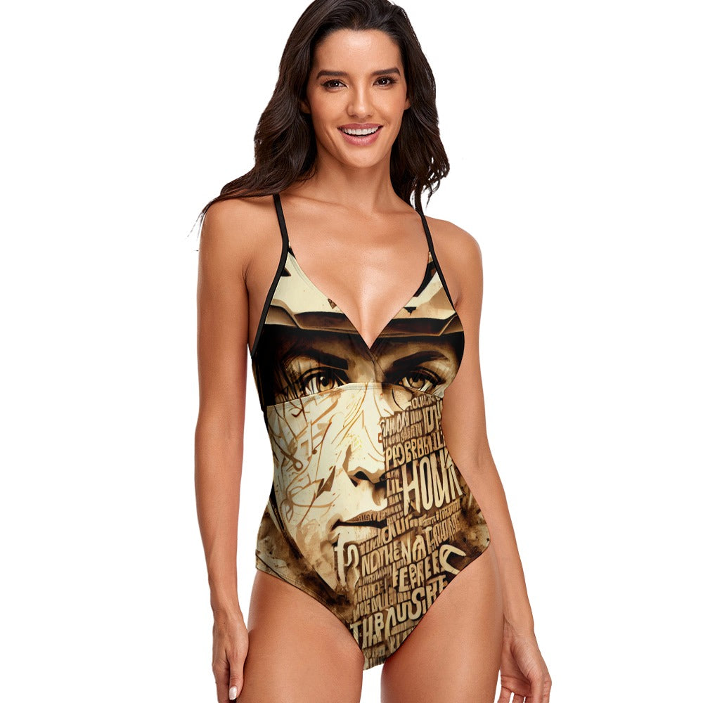 Sexy Female Sling One Piece Swimsuit