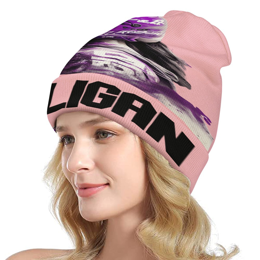 Full printed knitted hat