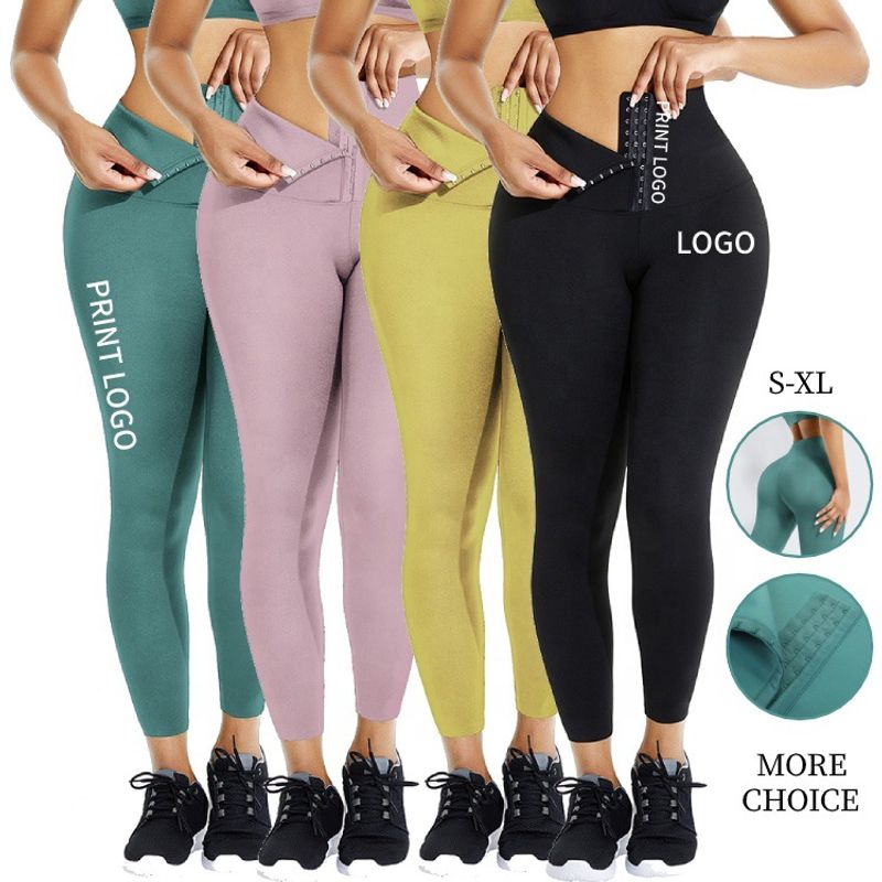 Women's High Waisted Fitness Yoga Leggings Solid Color Yoga Pants