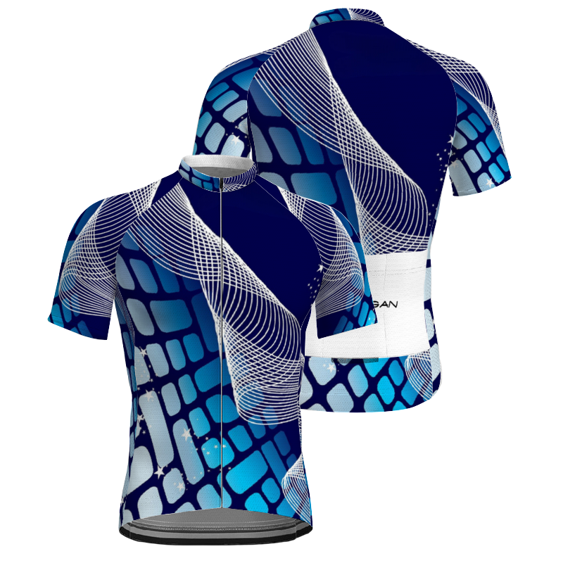 All Over Print Men's Cycling Shirt Custom Activewear Cycling Top