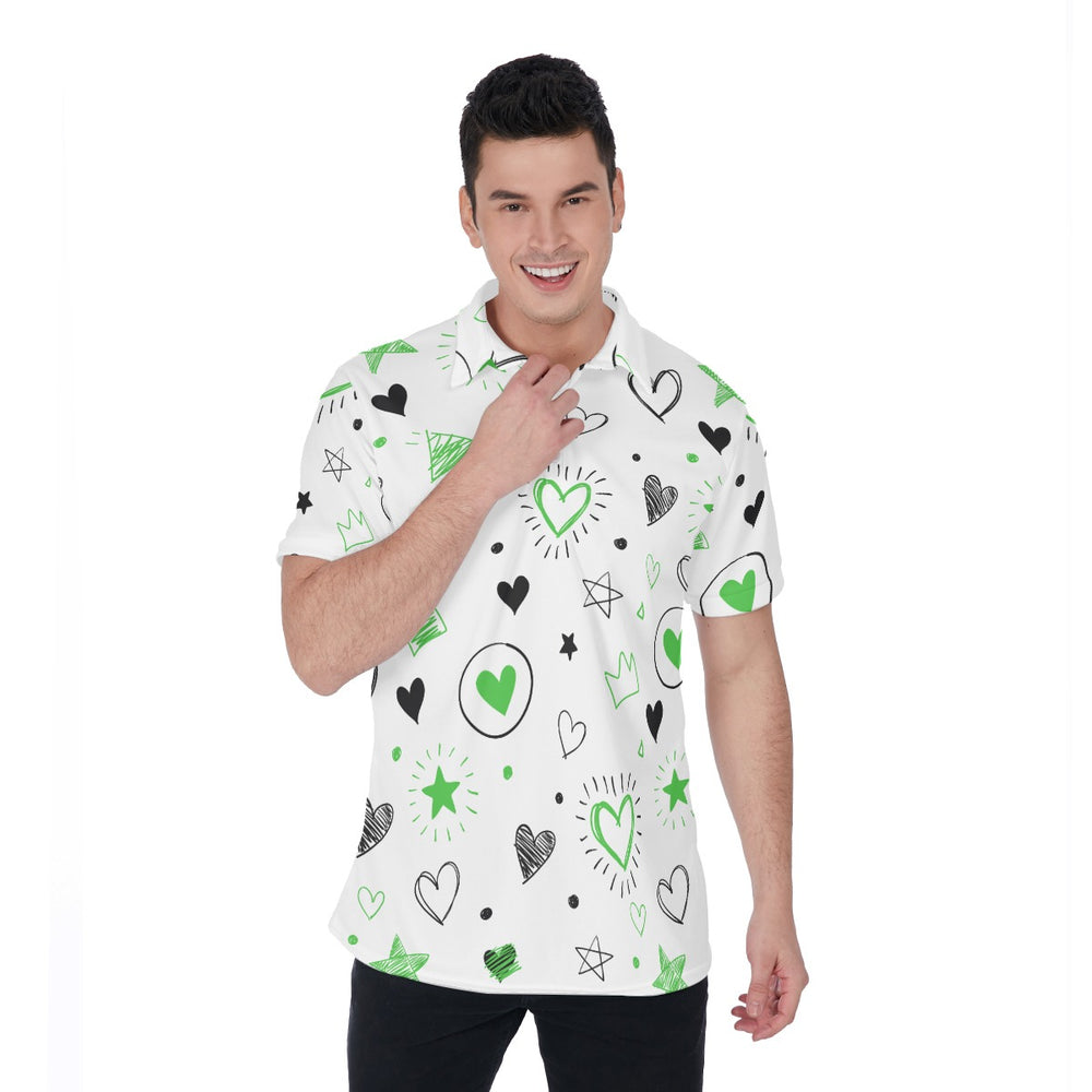 All-Over Print Men's Polo Shirt