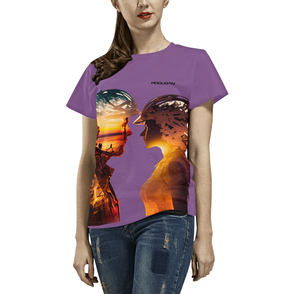 Women's All Over Print T-shirt (USA Size) (T40)