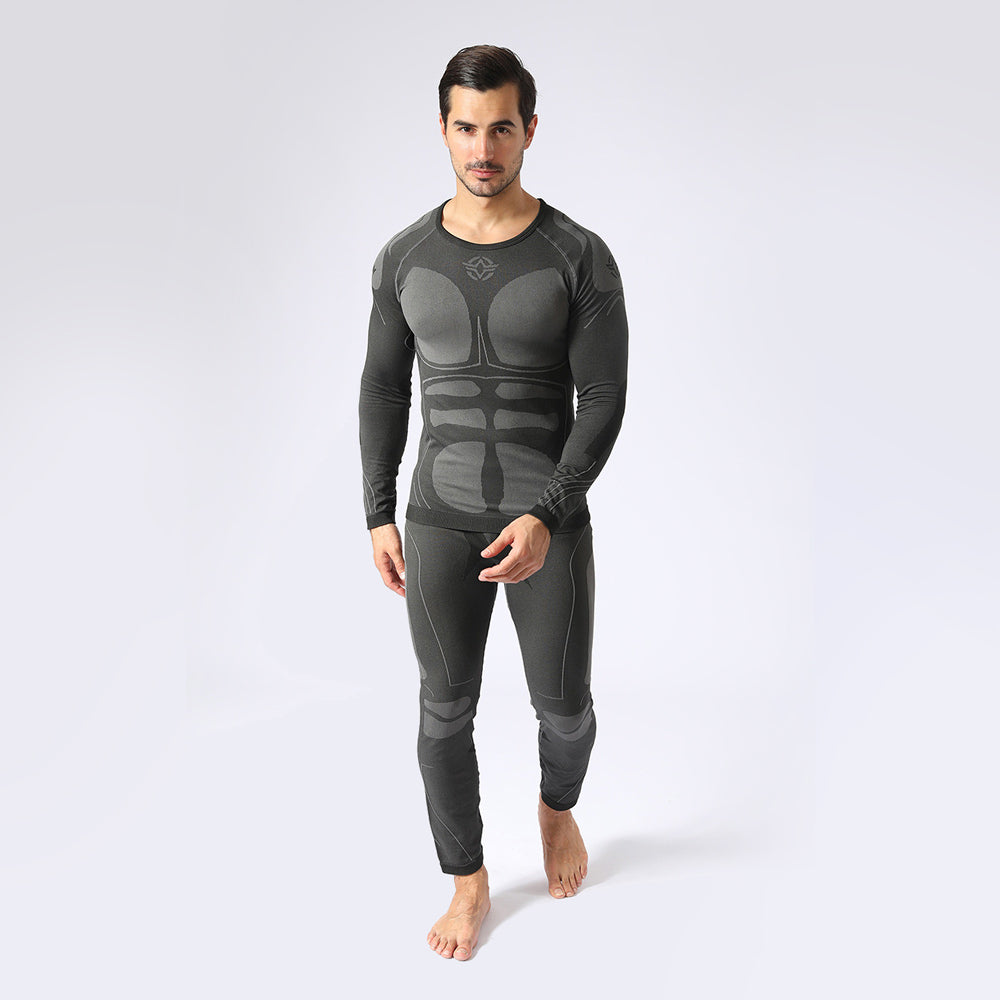 Men's Tactical Thermal Underwear Warm Winter Layer Set Suit