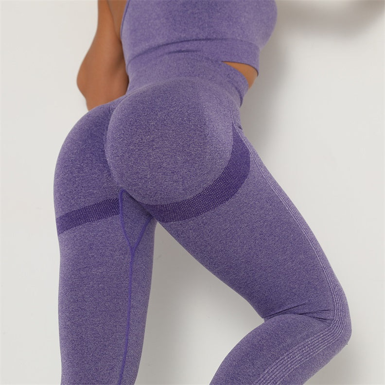 [No Pockets] Women's High Waisted Yoga Pants Seamless Leggings