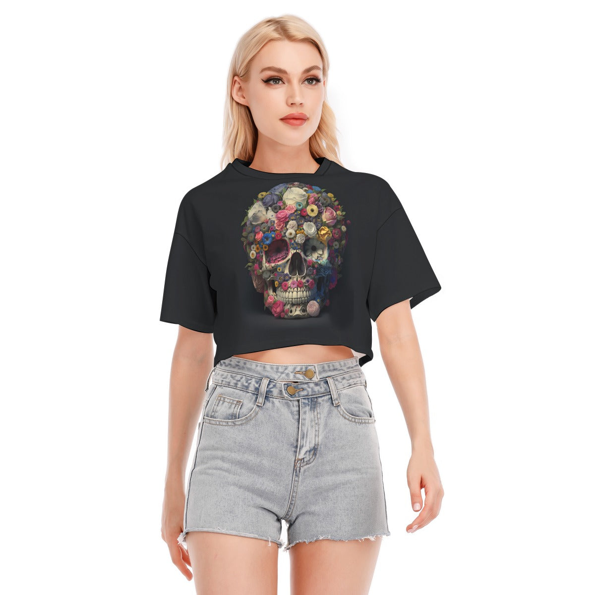 All-Over Print Women's Cropped T-shirt | 190GSM Cotton