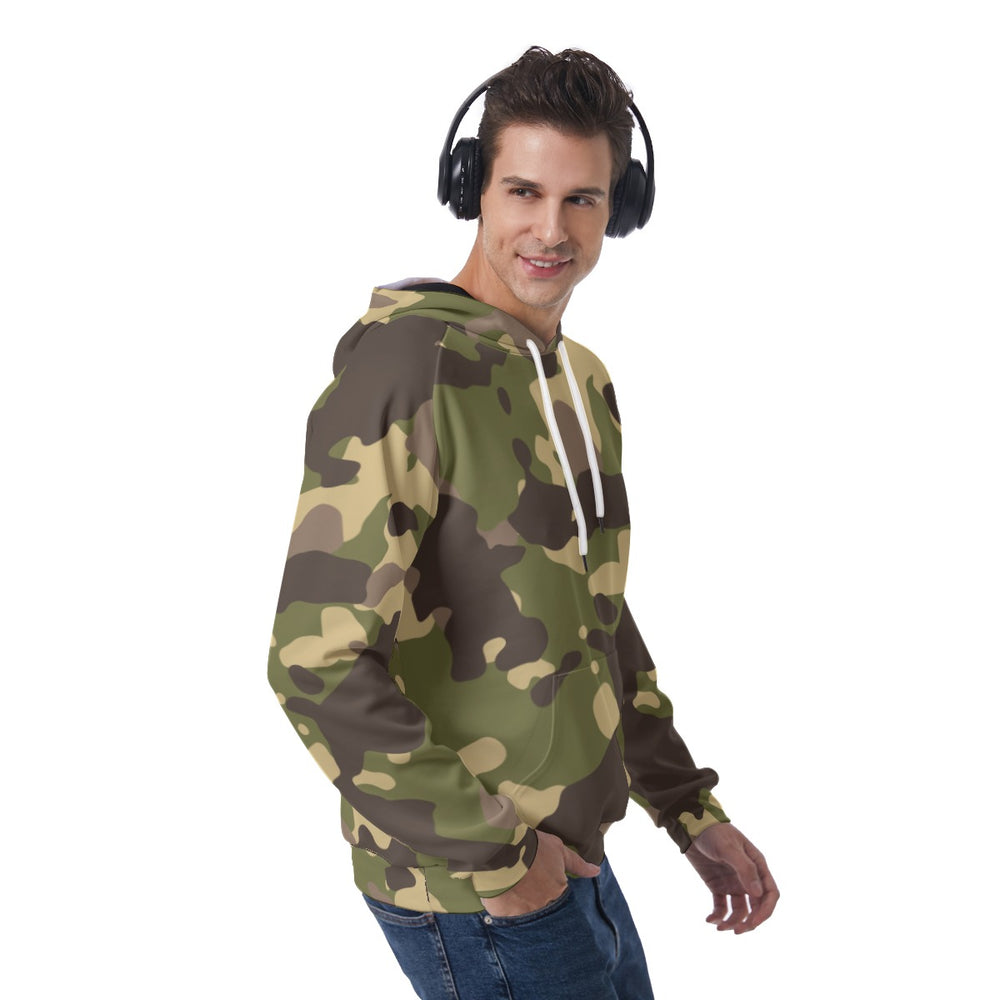 All-Over Print Men's Raglan Pullover Hoodie