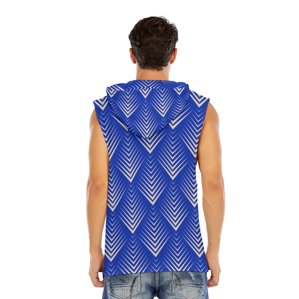 All-Over Print Men’s Sleeveless Pullover Hoodie