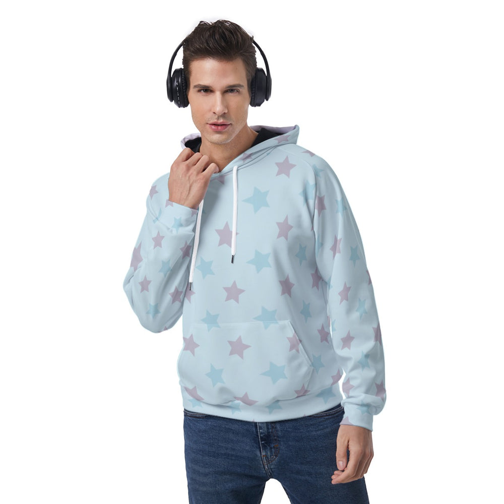 All-Over Print Men's Raglan Pullover Hoodie