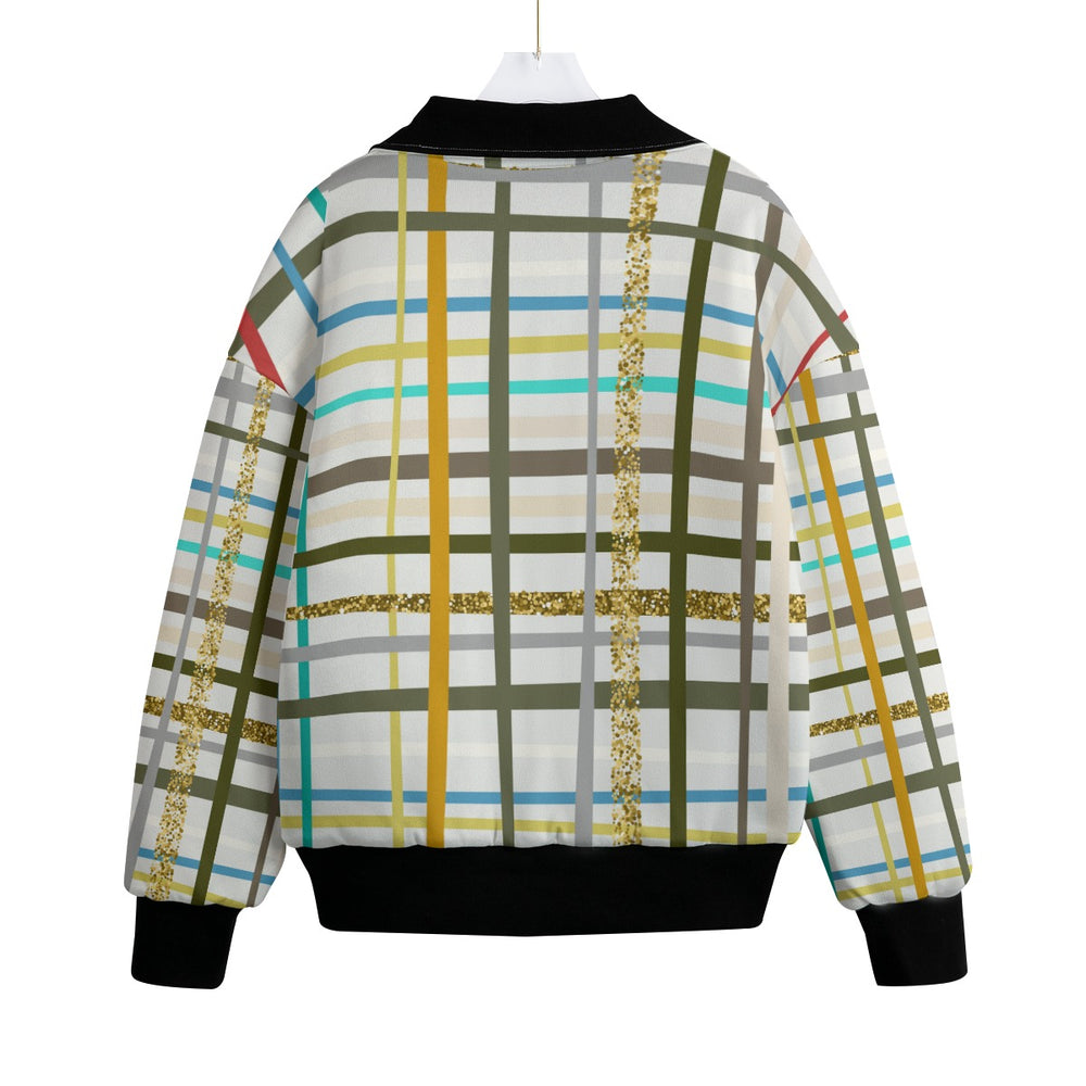 All-Over Print Unisex Knitted Fleece Lapel Outwear