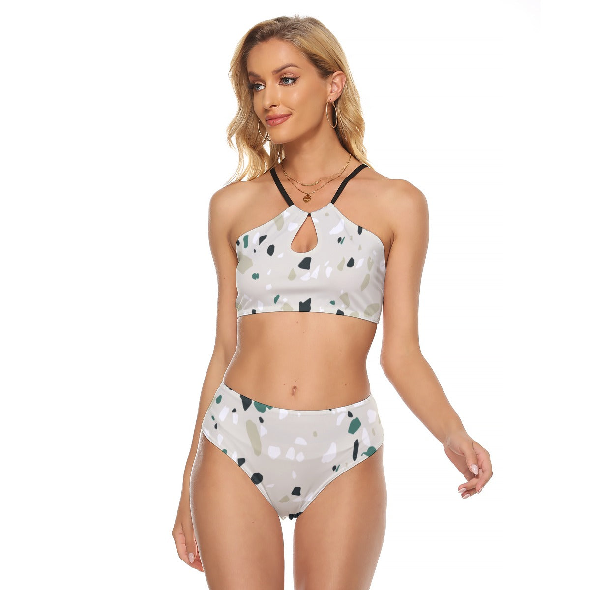 All-Over Print Women's Cami Keyhole One-piece Swimsuit