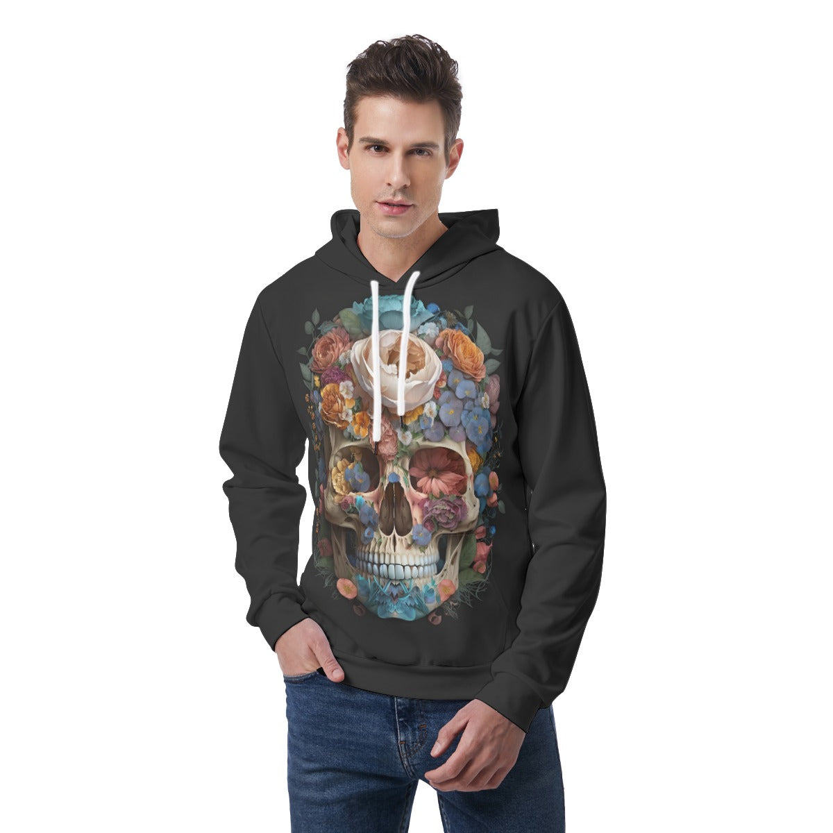 All-Over Print Men's Hoodie With Double-side Print Hood