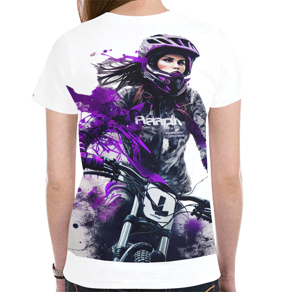 Women's All Over Print Mesh Cloth T-shirt (Model T45)