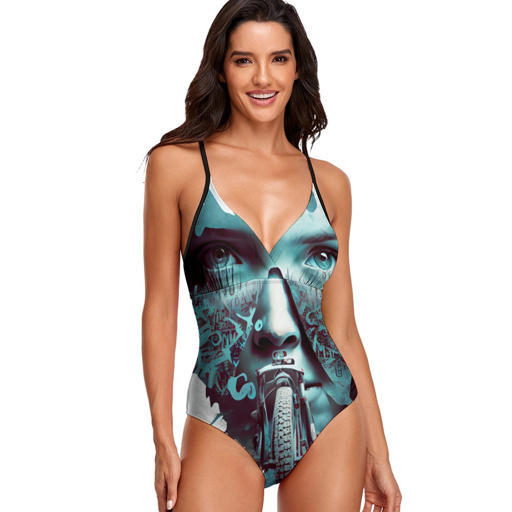 Sexy Female Sling One Piece Swimsuit