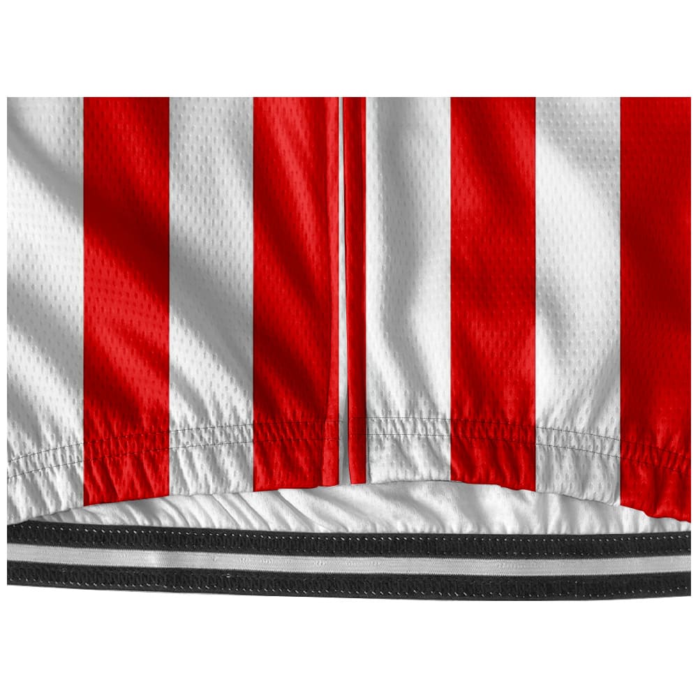 Flag Patriotic Cycling Jersey Star & Stripe Flag Pattern Men's Cycling Shirt Mesh Breathable Activewear Cycling Top